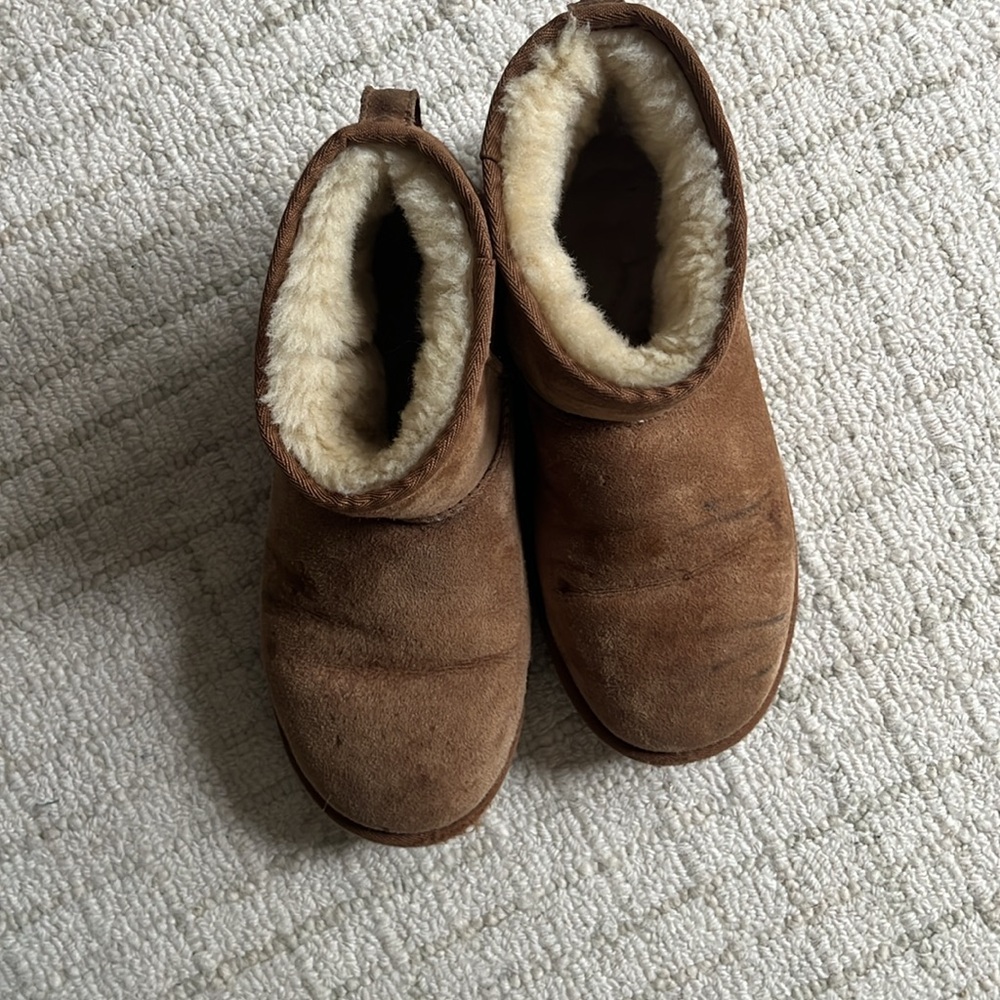 UGG Chestnut Classic Mini Suede Ankle Boots - Picture 6 of 7